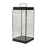 Bloomingville Metal & Glass Lantern, Black Candle Holder | Amazon (US)