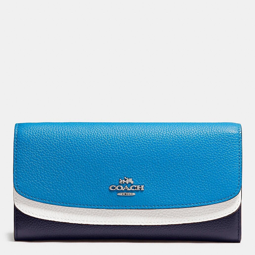 Double Flap Wallet in Colorblock Leather | Coach (US)