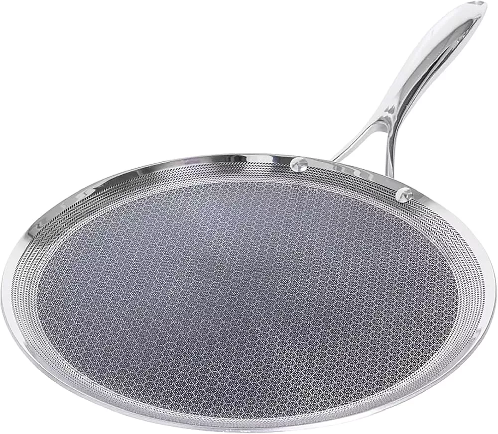 HexClad 14 inch Hybrid Stainless Steel Wok Pan with Stay-Cool Handle