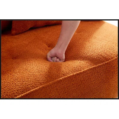 Orange Sectional Sofa With Removable Pillows | Wayfair North America