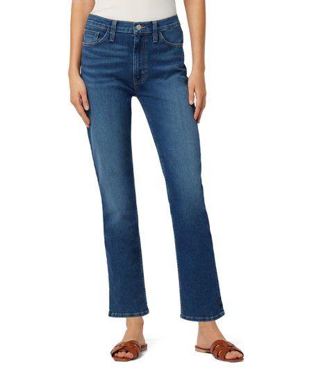 Hudson Legacy Blue Blair High-Rise Straight Crop Jeans - Women | Zulily