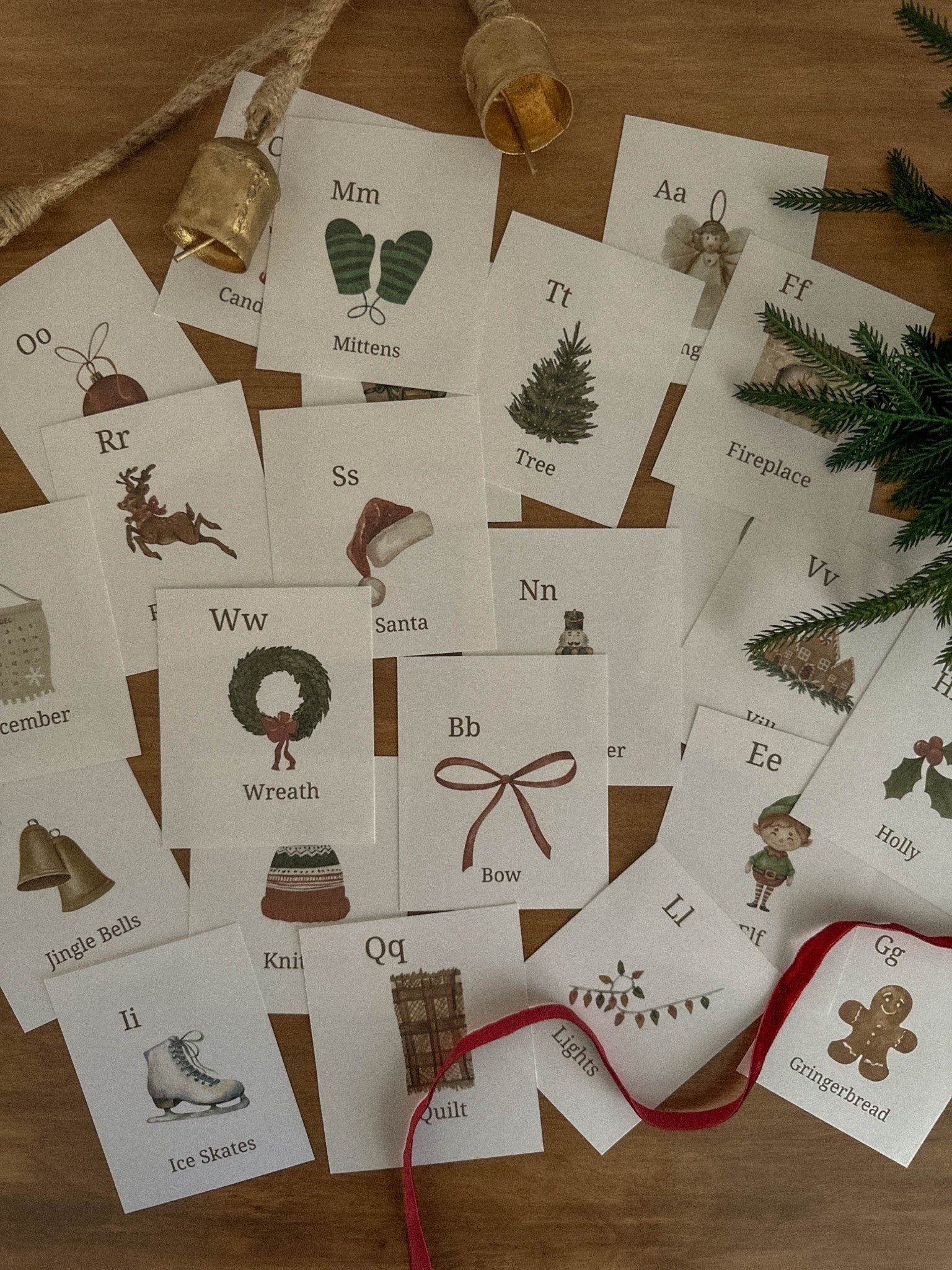 Toddler Christmas flashcards for learning letters and words🎄🎅🏼

#LTKKids #LTKSeasonal