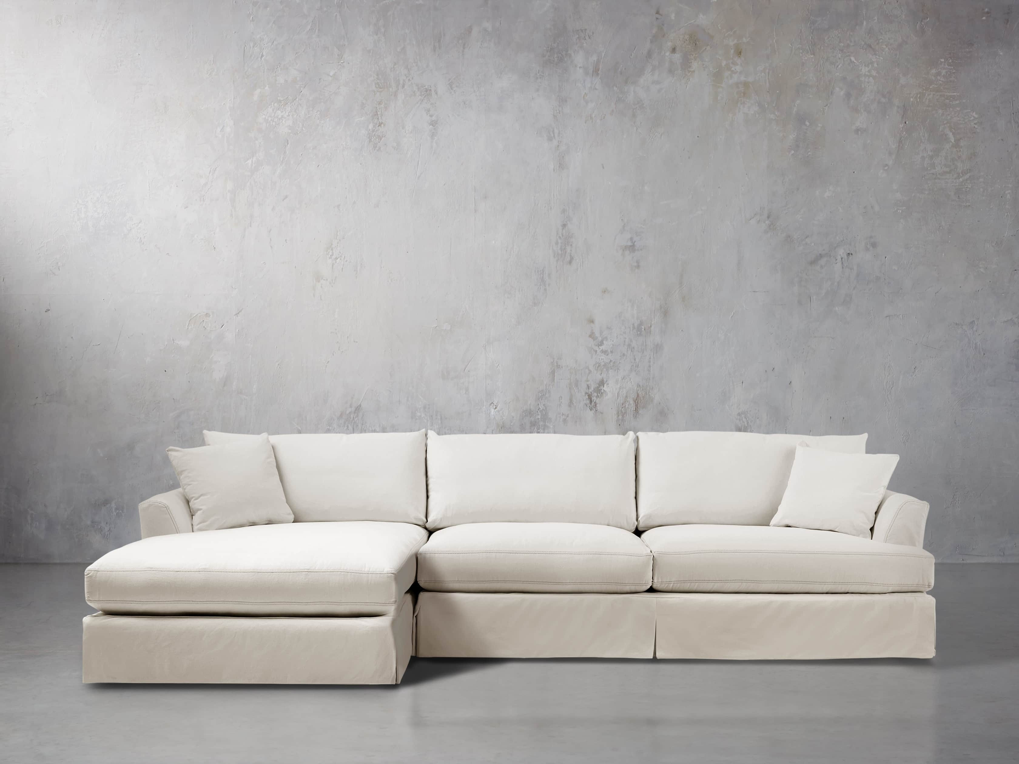 Emory Slipcovered Two Piece Sectional | Arhaus