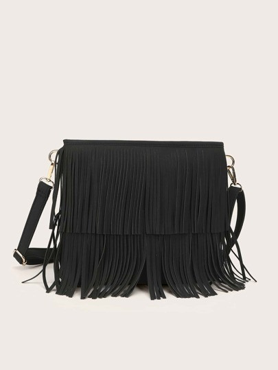Fringe Decor Crossbody Bag | SHEIN