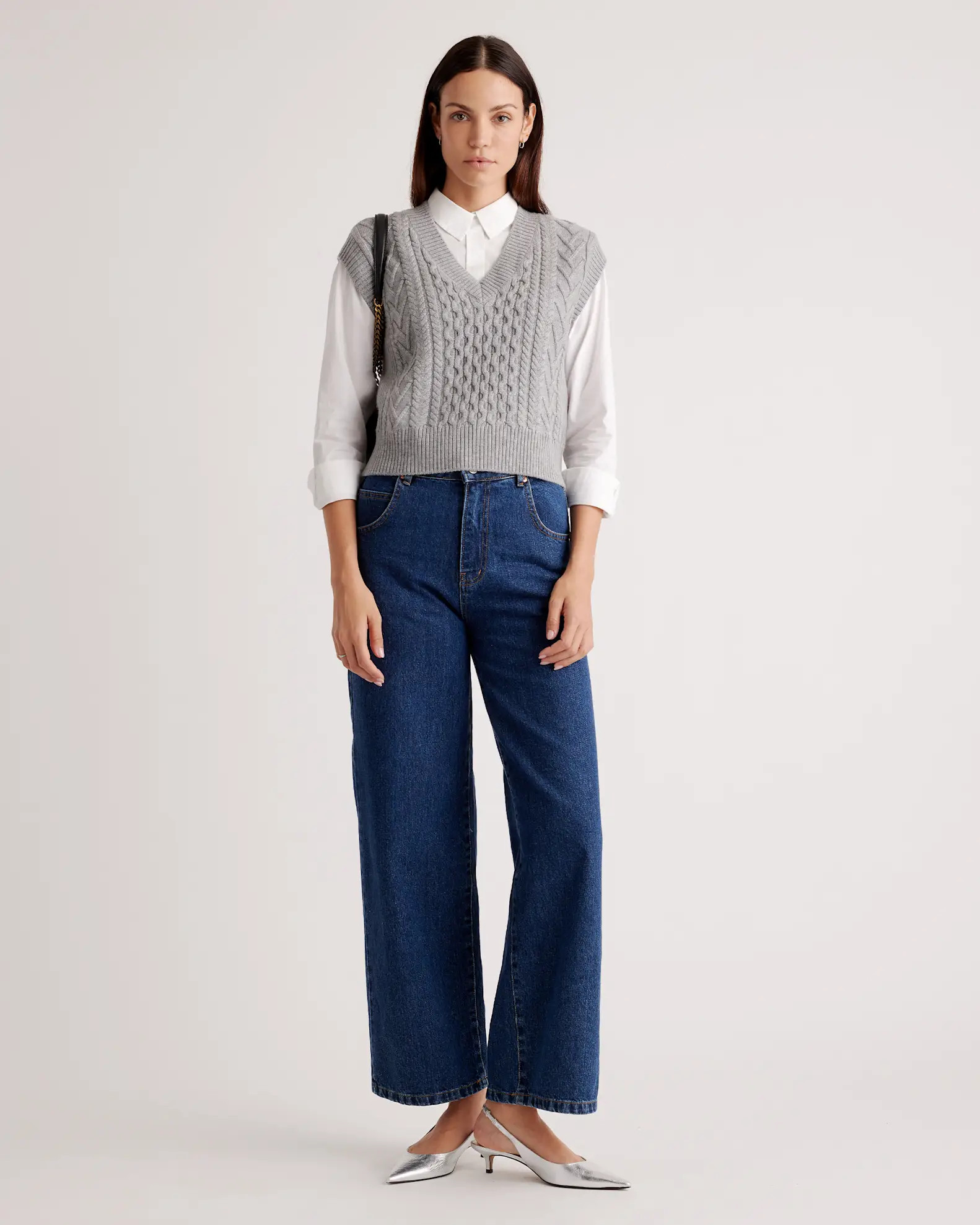 Australian Merino Wool Cable Sweater Vest | Quince