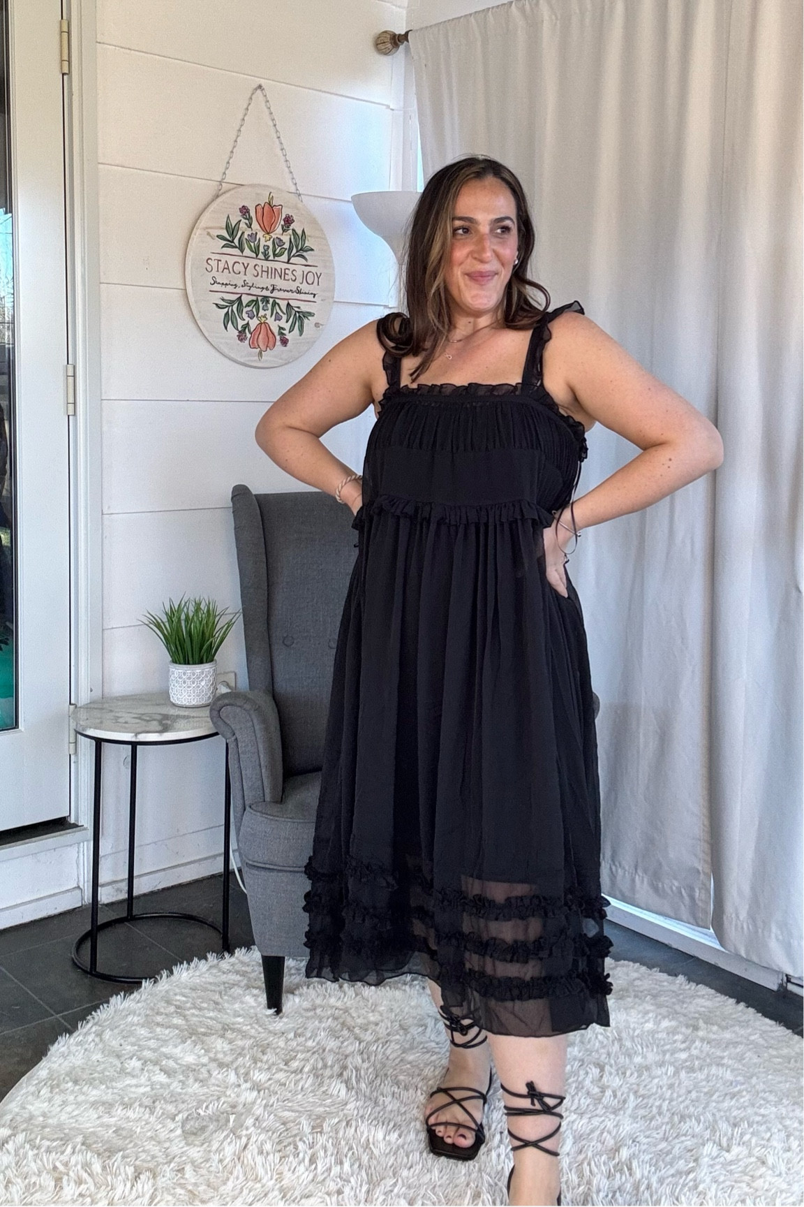 Sheer flowy midi dress from free people! Love it layered with a dress or on top of a bathing suit. I sized down to medium! 

#LTKmidsize #LTKstyletip #LTKfindsunder100