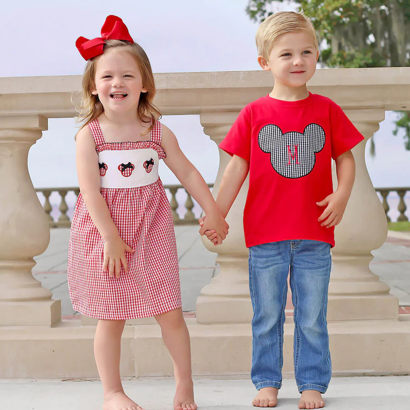 Mouse Ears Red Gingham Cara Dress | Classic Whimsy