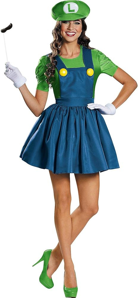 Disguise Women's Luigi Skirt Version Adult Costume | Amazon (US)