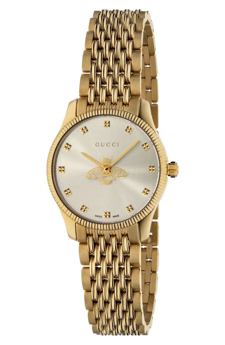 Gucci G-Timeless Bee Bracelet Watch, 29mm | Nordstrom | Nordstrom