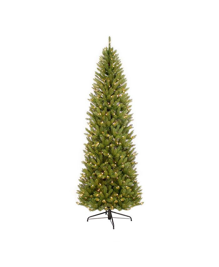 Puleo International 6.5 ft. Pre-lit Franklin Fir Pencil Artificial Christmas Tree 250 UL listed C... | Macys (US)
