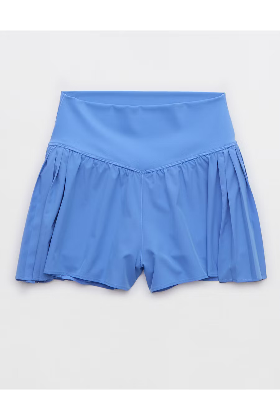 OFFLINE By Aerie Real Me Pleated Flowy Short Women's Laundry Blue XL | Aerie