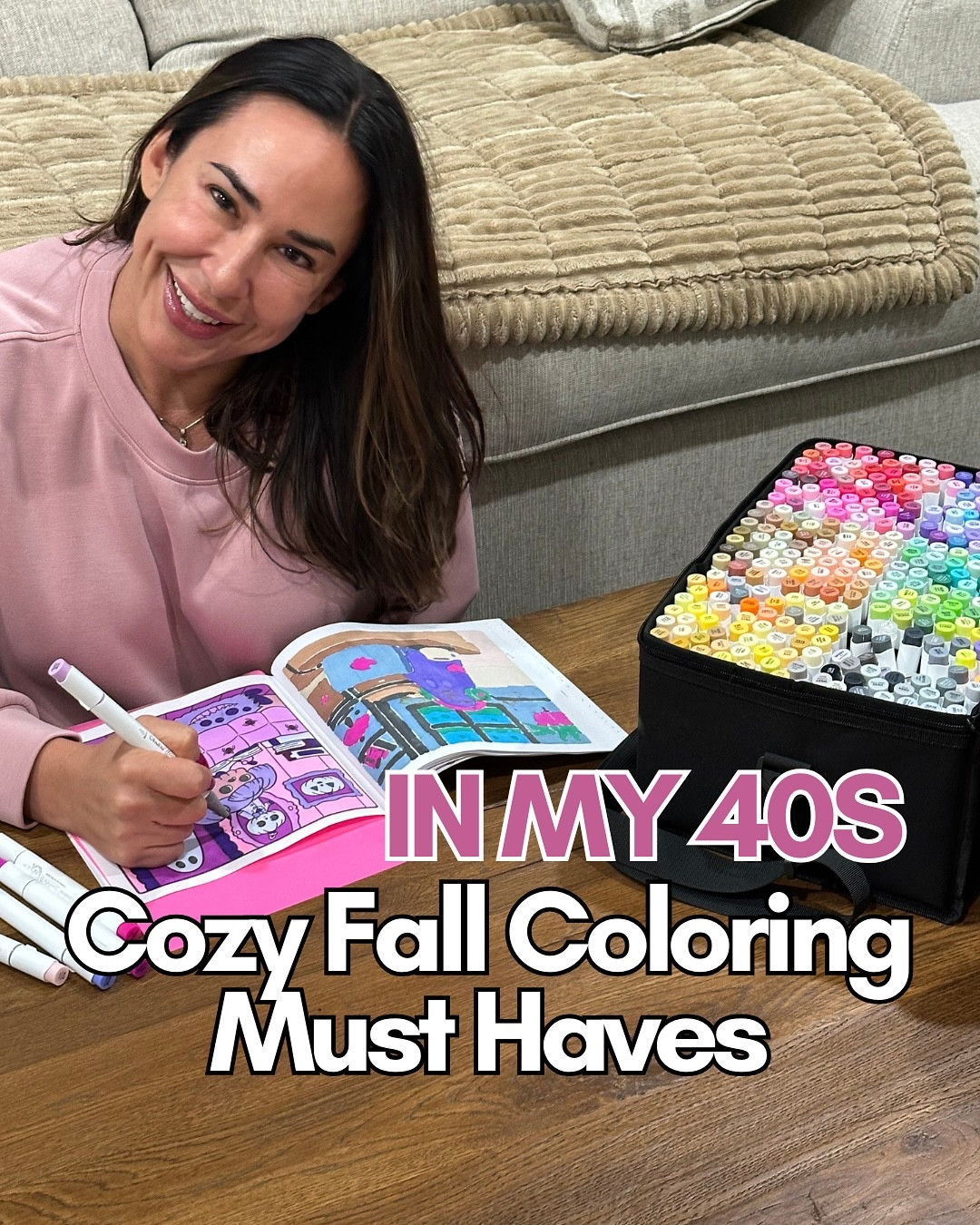These are my cozy fall coloring must haves. From seasonal coloring books for adults to the alcohol markers I keep reaching for, these Amazon finds make coloring my favorite self care hobby. I even add an audiobook (right now it’s Iron Flame) and a candle to make it extra cozy.
What’s your favorite fall hobby? 🍂

coloring books for adults, cozy fall hobbies, self care must haves, amazon finds, over 40 style, midsize mom life, amazon must haves

#LTKFindsUnder50 #LTKGiftGuide #LTKFamily
