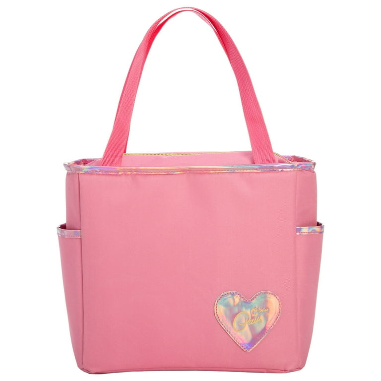 Paris Hilton Insulated Lunch Bag, Easy Clean Lining, 12" x 10" x 5", Pink - Walmart.com | Walmart (US)