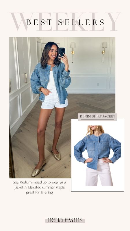 Weekly best seller! Wearing size medium in denim shirt  (sized up to wear as a jacket) 


Weekend outfit 
Spring outfit
Summer outfit 

#LTKfindsunder100 #LTKstyletip
