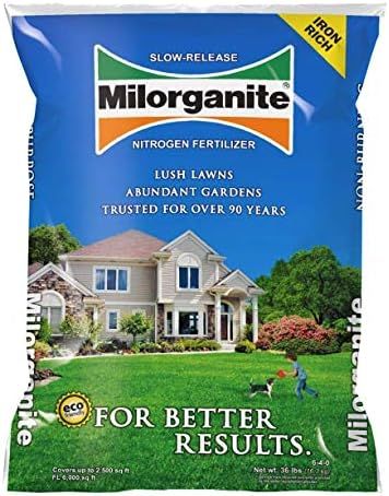 Milorganite 32 lb. Slow-Release Nitrogen Fertilizer | Amazon (US)