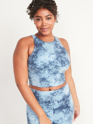 Light Support PowerChill Longline Sports Bra Tank for Women | Old Navy (US)