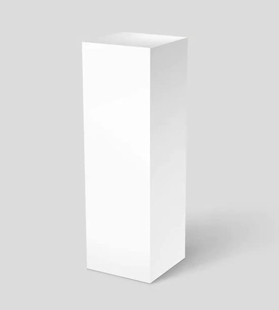 Laminate Pedestal - Art Display, Sculpture Stand, Statue Display - 11.5 X 11.5 Top - 36 Tall (Whi... | Amazon (US)