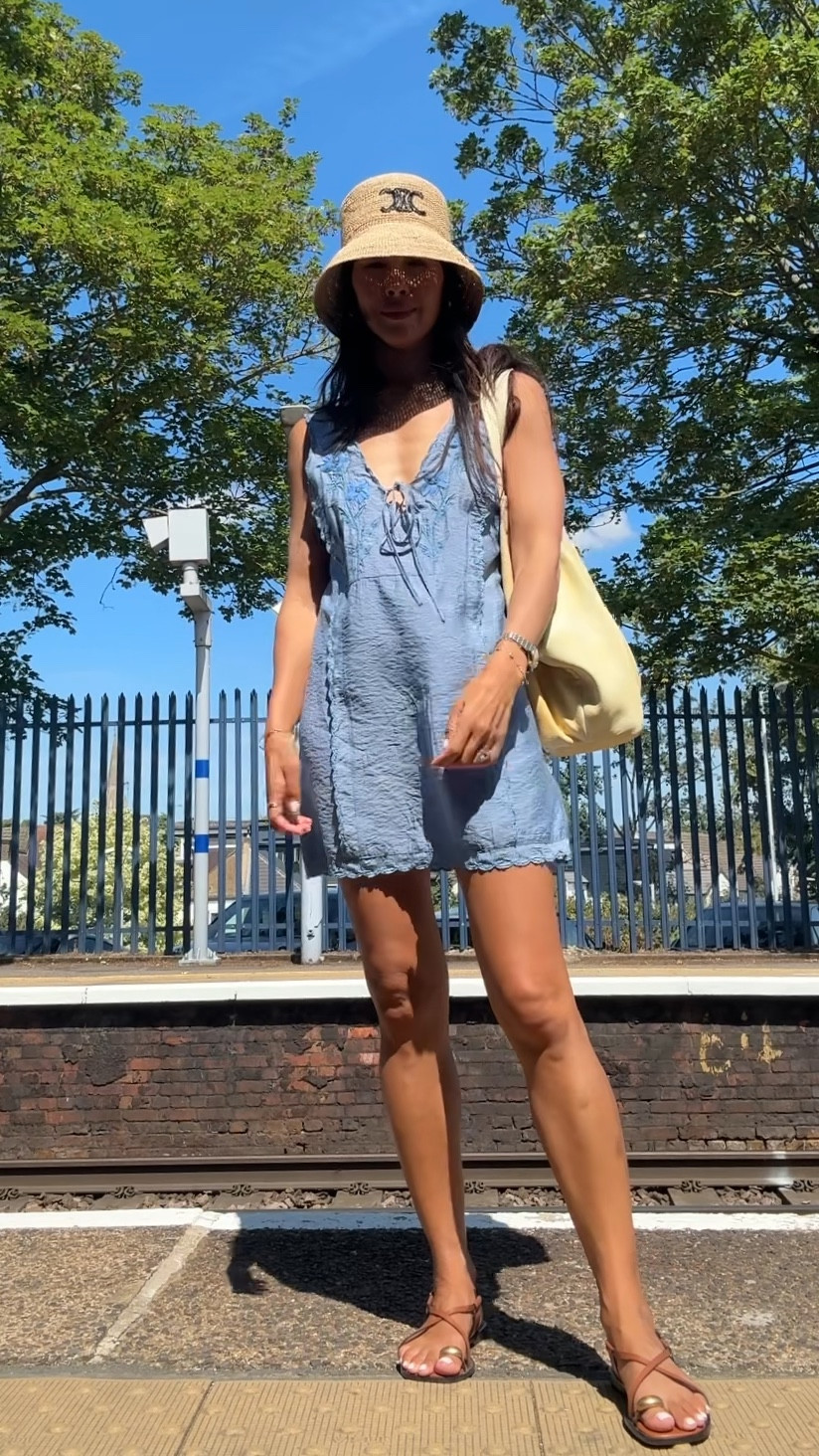 Zara dress size small
Zara sandals 
Free people bag
Celine bucket hat 

#LTKeurope #LTKsummer #LTKuk
