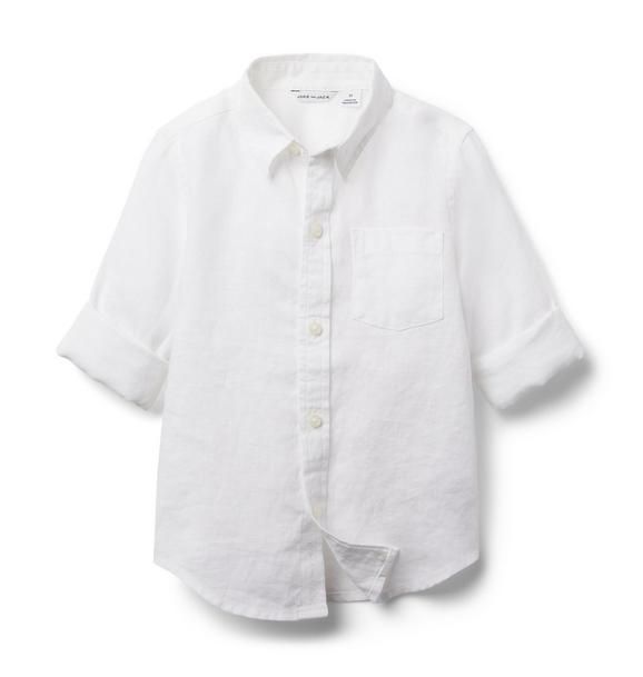 Linen Roll-Cuff Shirt | Janie and Jack