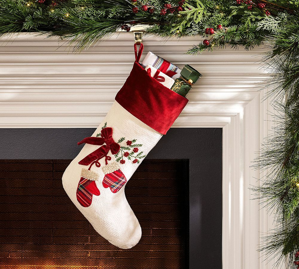 Mittens Crewel Stocking | Pottery Barn (US)
