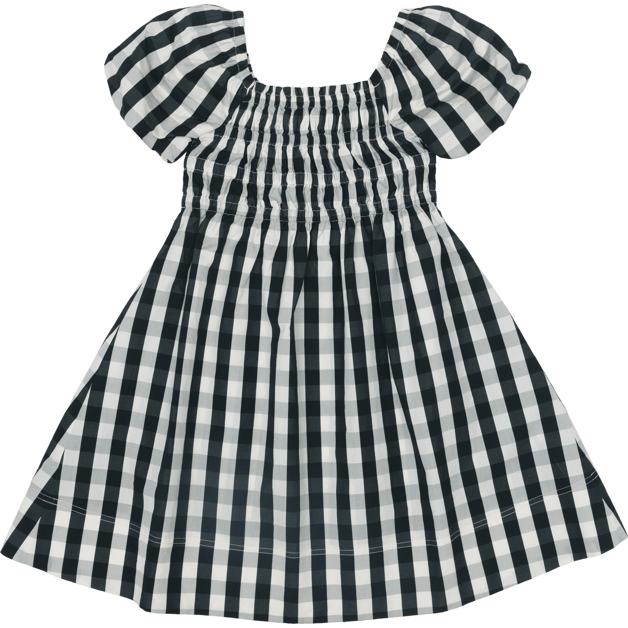 Mini Katie Dress, Black/Ivory | Maisonette