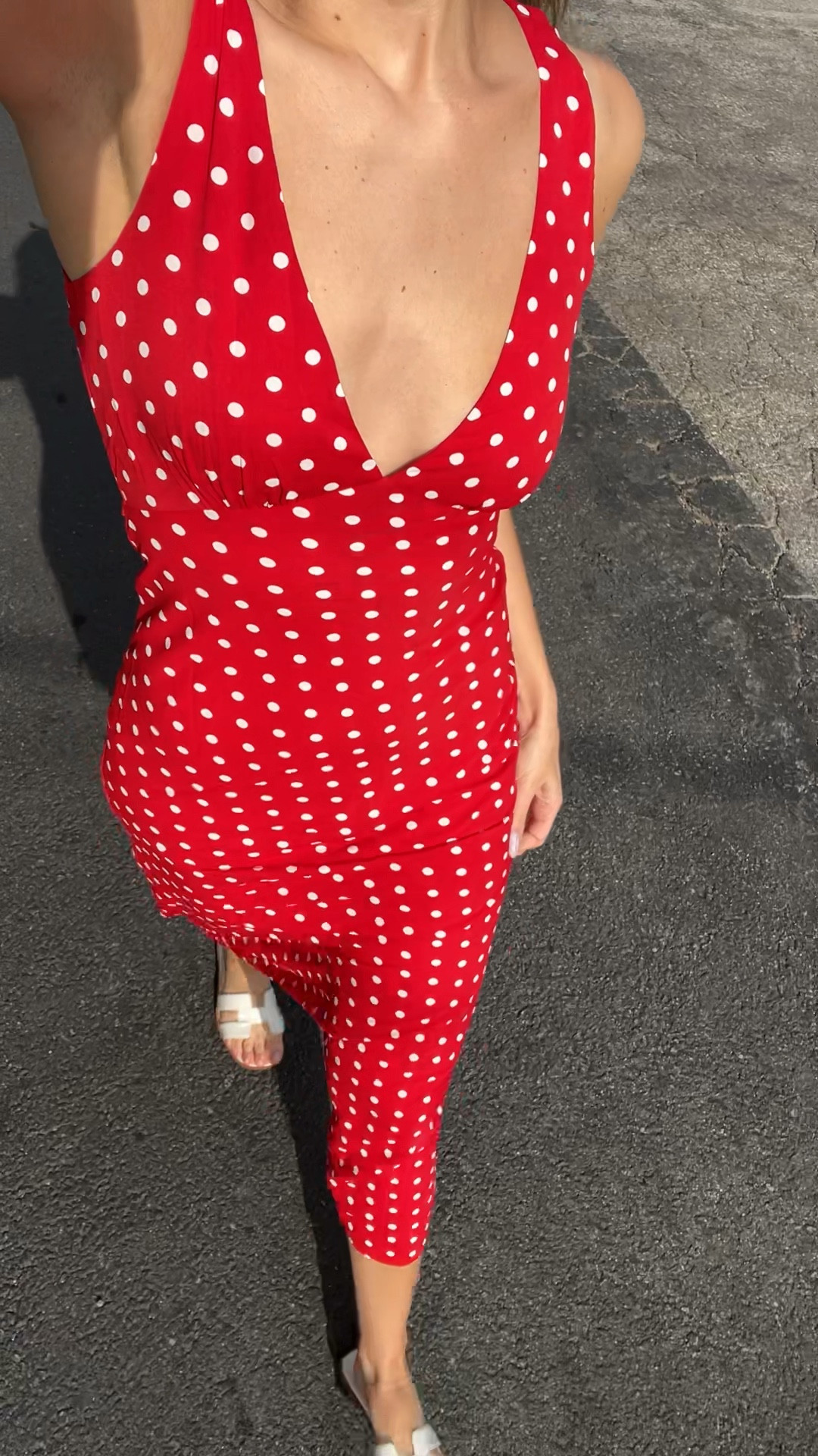 use code EIRUNN on princess polly. also comes in black. polka dot maxi dress, with option to tie it in the back for a snatched fit around your waist. Saving this for France or Italy, grabbing a gelato🍓 

#LTKtravel #LTKstyletip #LTKunder100