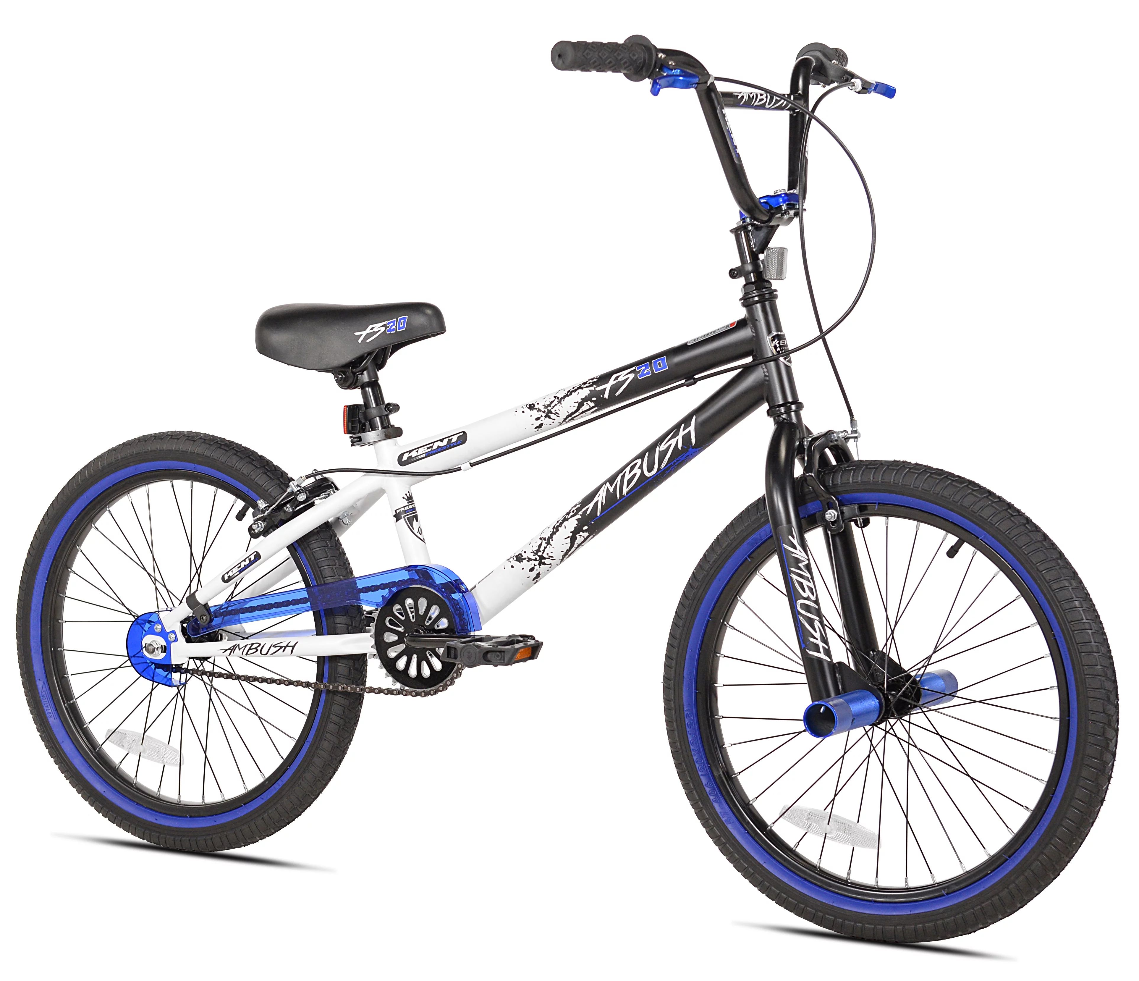 Kent Bicycles 20" Boy's Ambush BMX Child Bike, Black/Blue | Walmart (US)