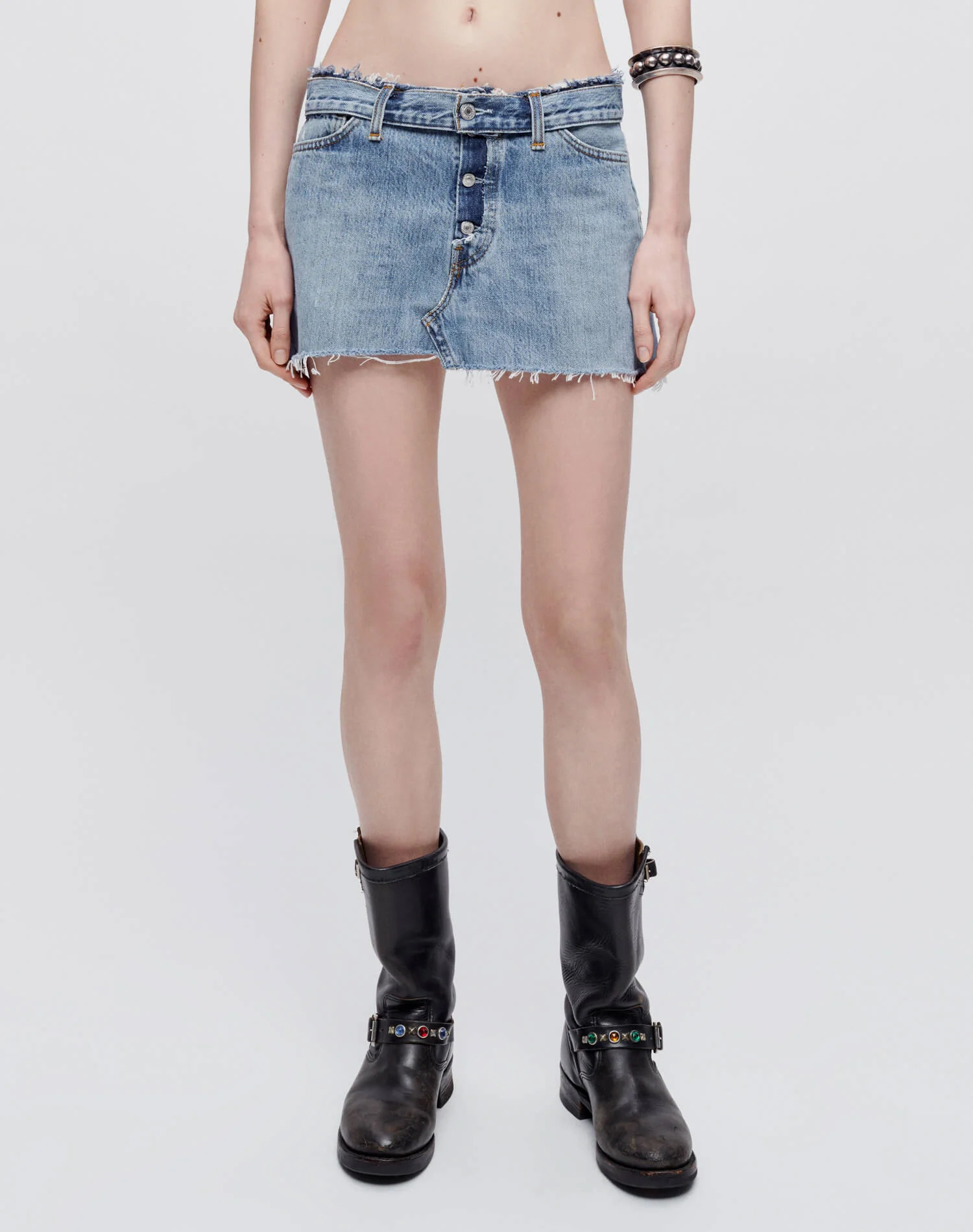 RE/DONE x Levi's | Raw Waist Micro Mini Skirt | RE/DONE