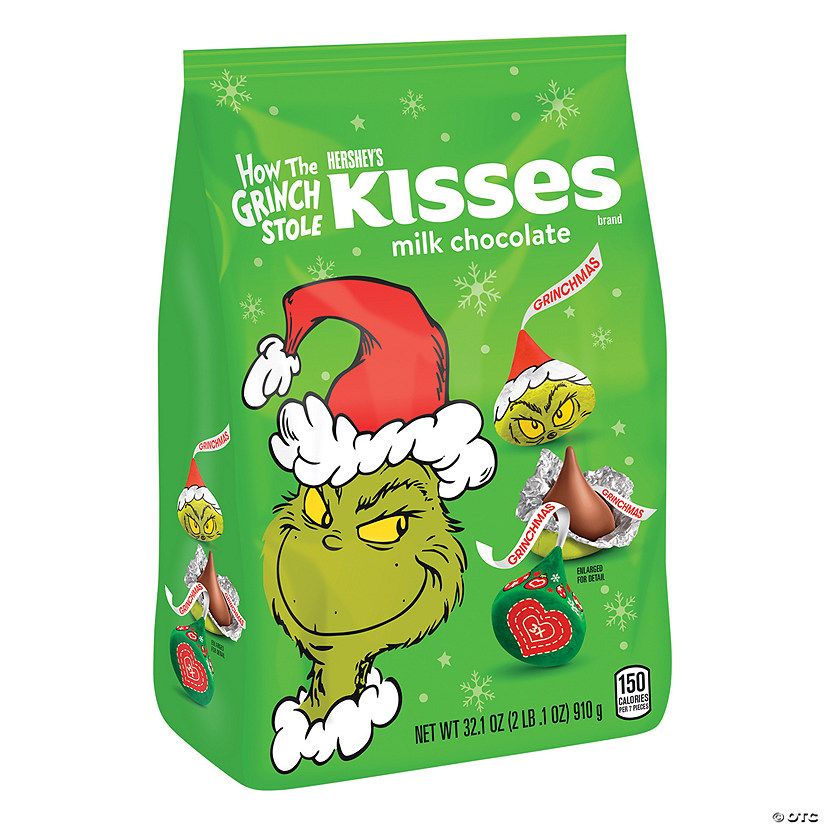 Bulk 130 Pc. Dr. Seuss™ How the Grinch Stole Hershey’s® Kisses® | Oriental Trading Company