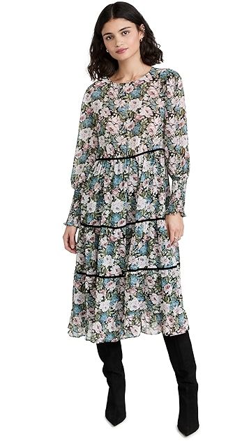 Floral Print Midi Dress | Shopbop