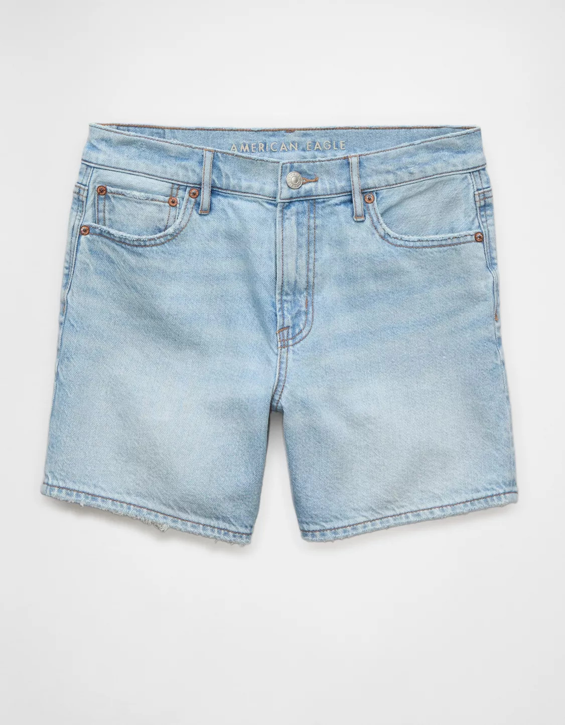 AE 6" Strigid Super High-Waisted Relaxed Denim Short | American Eagle Outfitters (US & CA)
