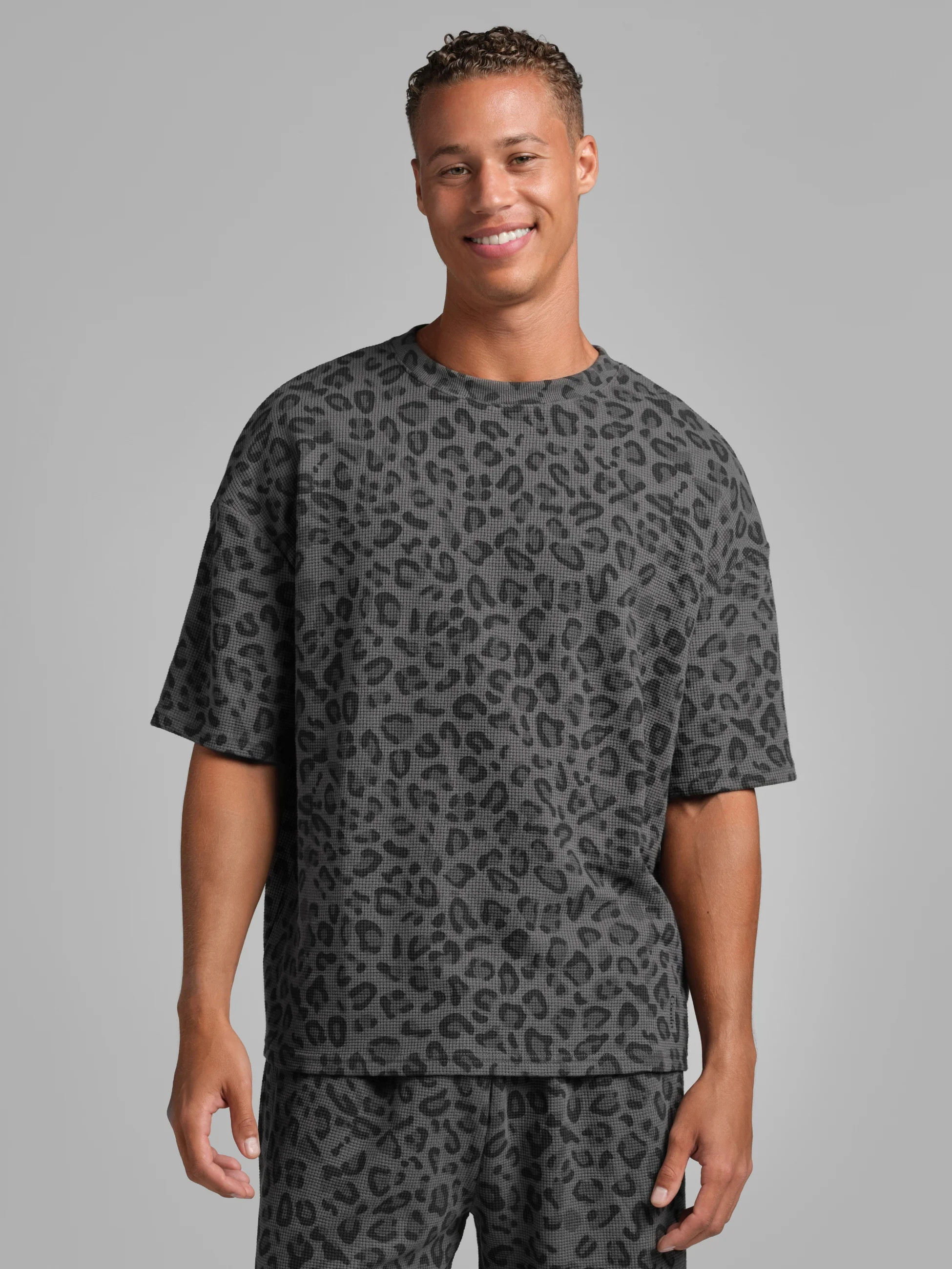Comfrt Waffle Lounge Tee Shirt | Panther | L | Large | Comfrt