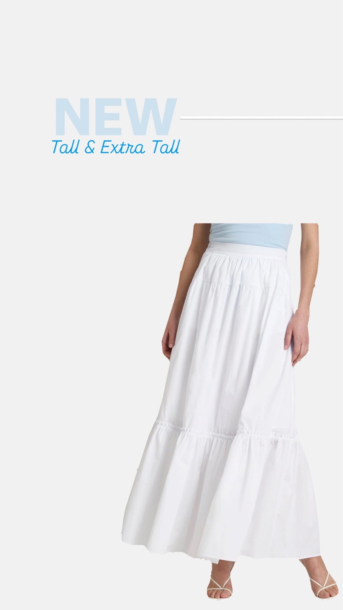 New tiered maxi skirt in tall and extra tall

#LTKTall #LTKSaleAlert #LTKMidsize