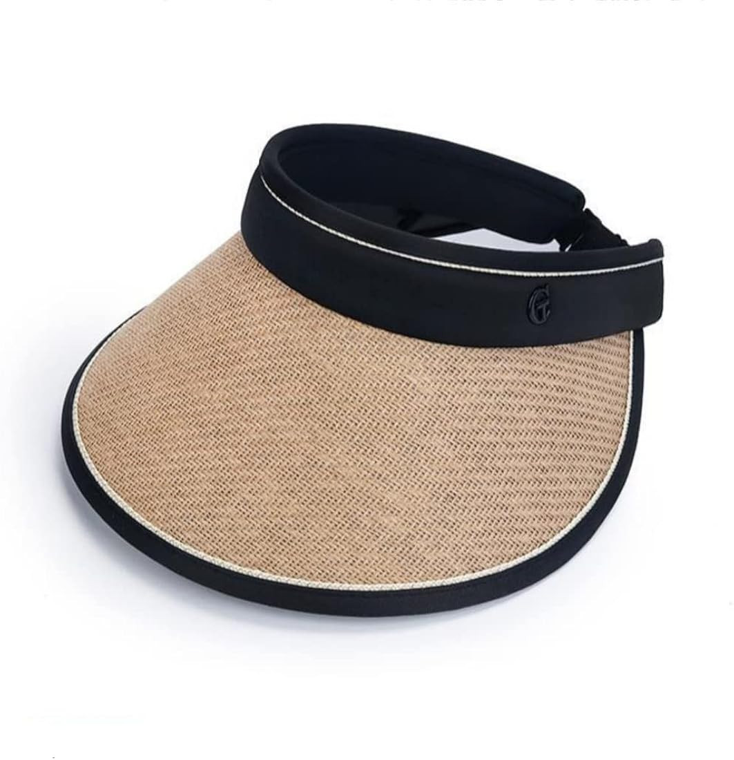 Ego Echo Beach Sun Hat Foldable Sun Hats for Women Summer Sun Protection hat Straw Empty top hat ... | Amazon (US)