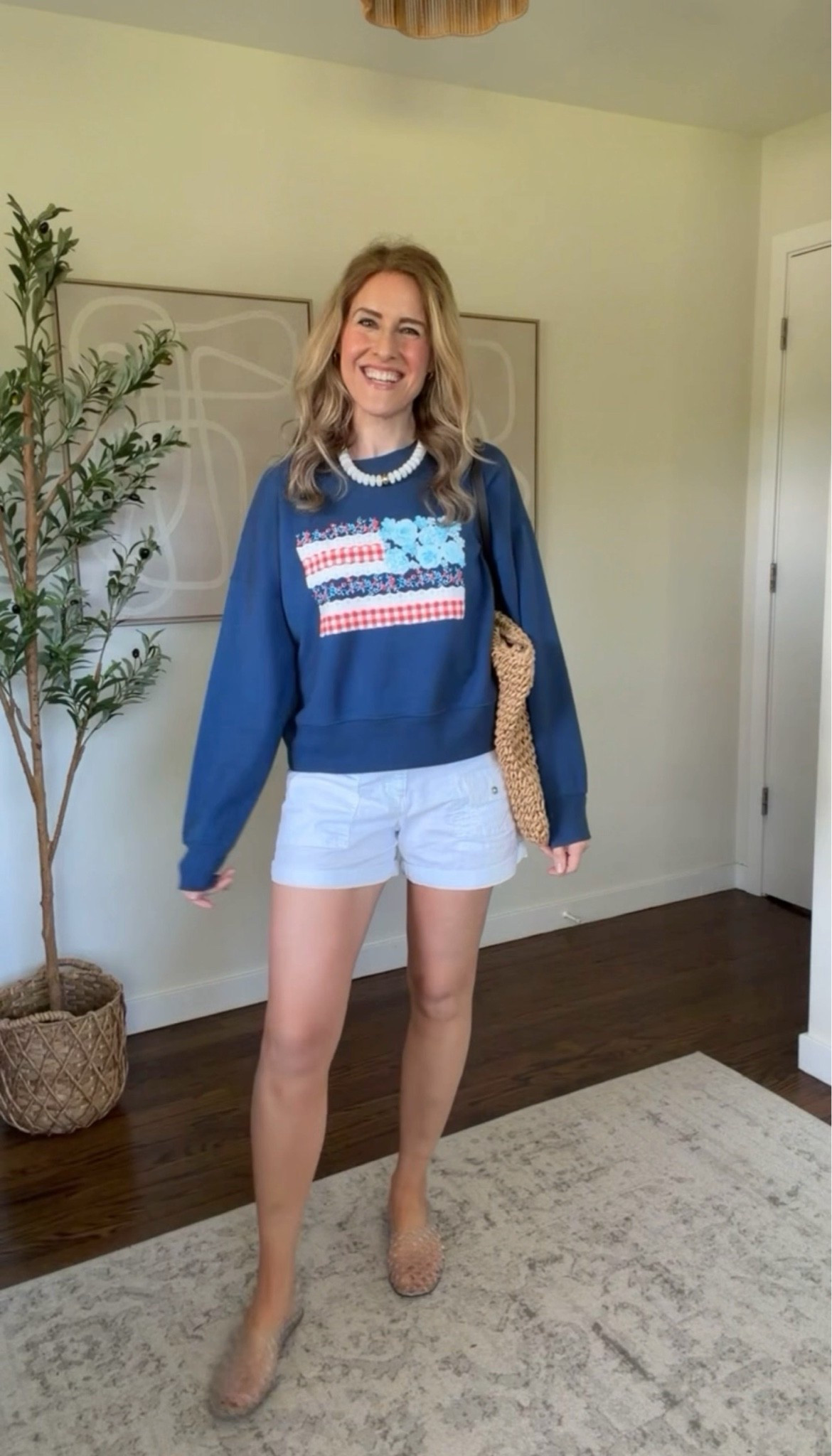 Restocked! Walmart USA American flag graphic sweatshirt, 4th of July outfit idea. Soft fleece. I’m wearing a size medium. #walmartfashion

#LTKOver40