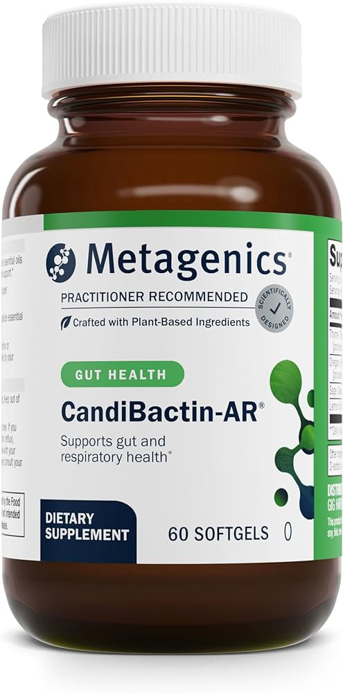 Metagenics CandiBactin-AR - Oregano & Thyme Essential Oils with Sage & Lemon Balm - Supports Dige... | Amazon (US)