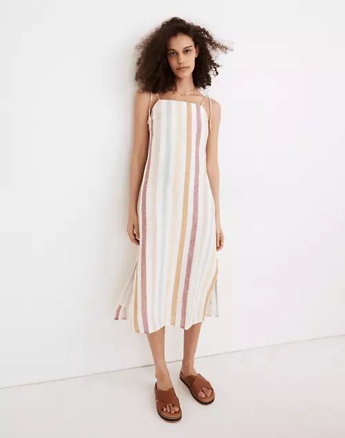 Madewell x LAUDE the Label Organic Linen Jane Maxi Dress in Painter Stripe | Madewell