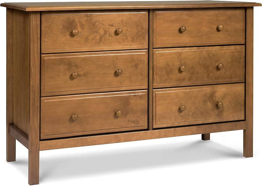 Davinci Jayden 6-Drawer Double Wide Dresser in Chestnut, Greenguard Gold Certified | Amazon (US)