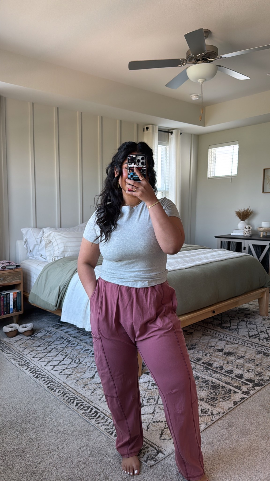 Top: Skims, size large // Pants: Free People, size large (I’m 5’1”) 

#LTKPetite #LTKMidsize