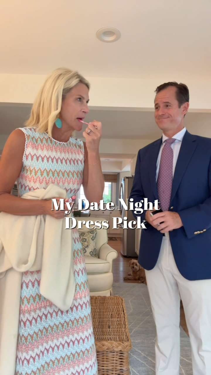I reached for this Missoni-inspired Hill House dress the second I saw the invitation. Wearing an XS. Colorful summer party dress, vacation dress, wedding guest outfit, date night dress, and effortless warm-weather style. 

 #LTKgrwm #LTKootd