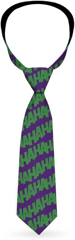 Necktie Standard - Joker HAHAHA Repeat Purple Green | Amazon (US)