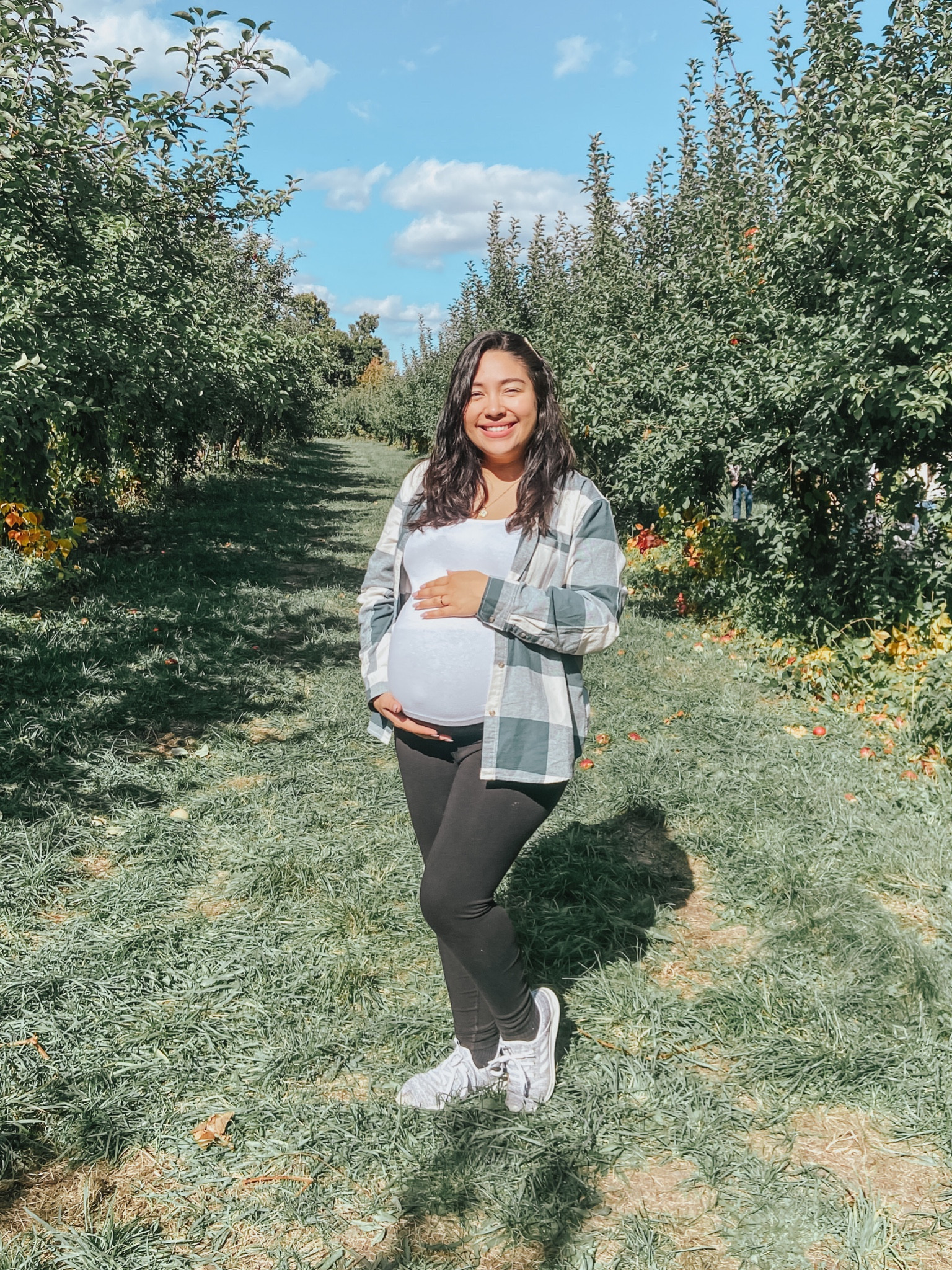 Fall flannels are the best. Wearing a size large. 31 weeks pregnant 🍁

#LTKbump #LTKSeasonal #LTKunder50