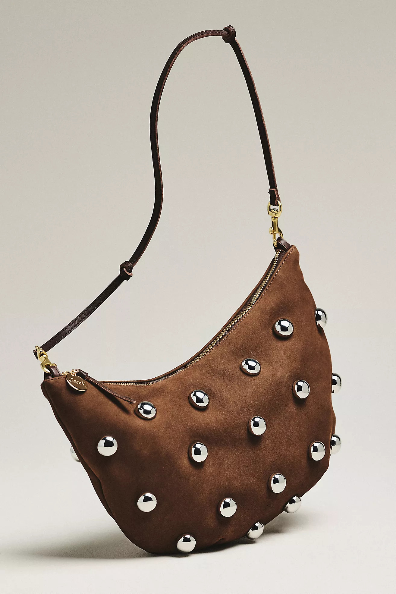 Clare V. Lune Studded Italian Leather Bag | Anthropologie (US)