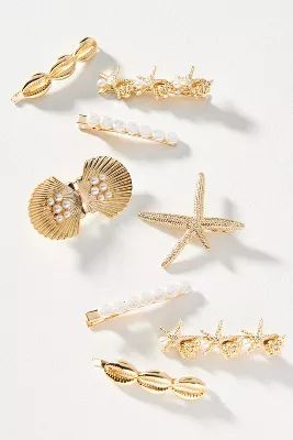 Sea Life Hair Clips, Set of 8 | Anthropologie (US)
