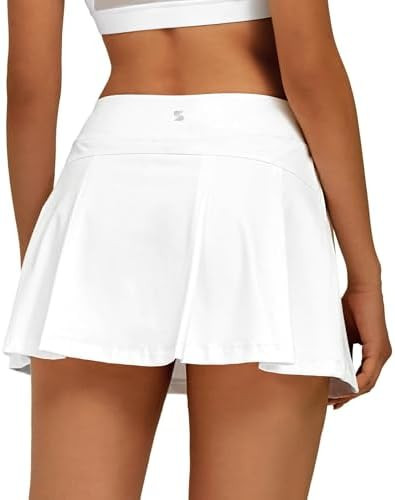 Stelle Women Tennis Skirt Golf Skorts Athletic High Waisted with Pockets Inner Shorts Sport Worko... | Amazon (US)
