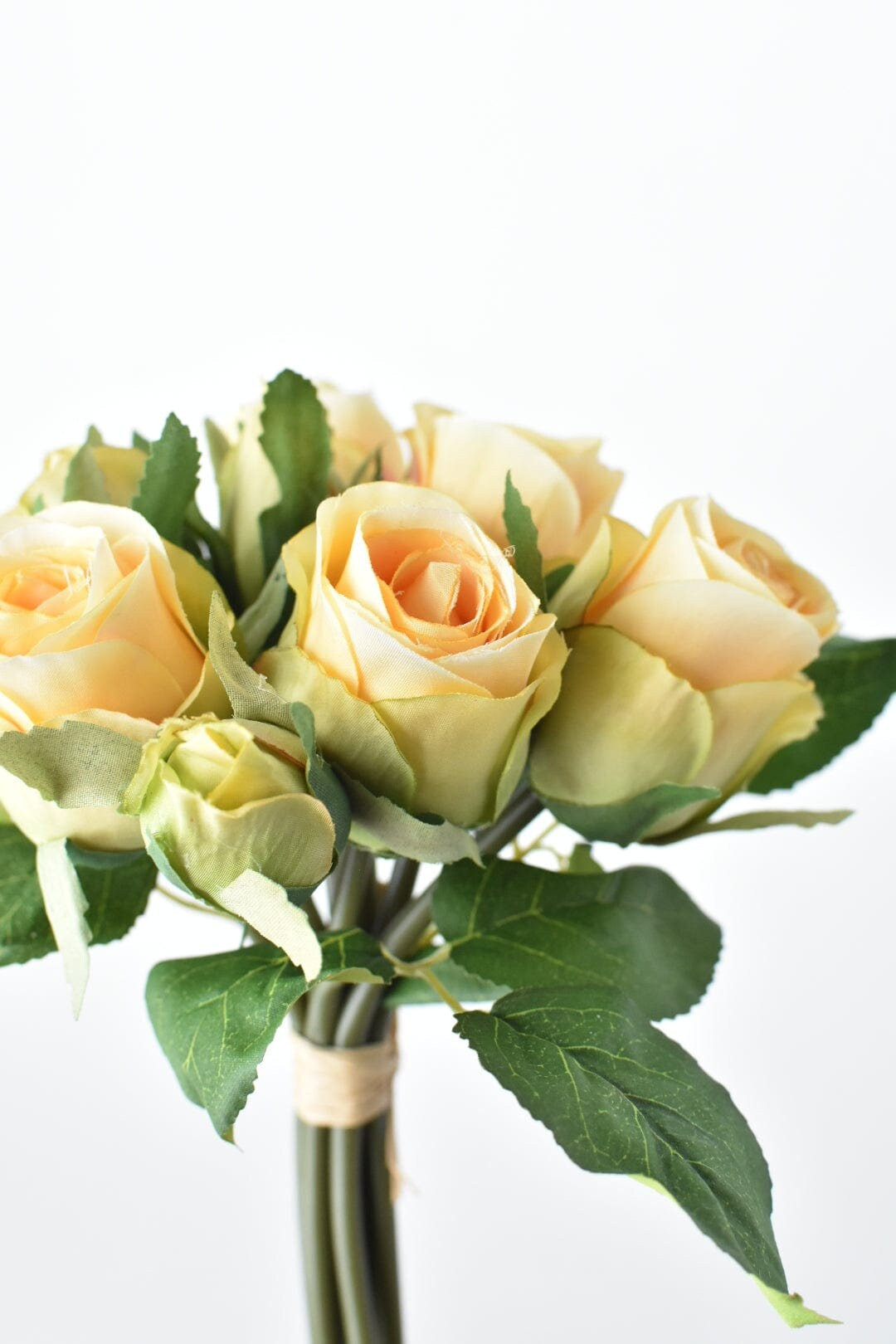 9" Faux Yellow Rosebud Stem Bundle | Etsy (US)