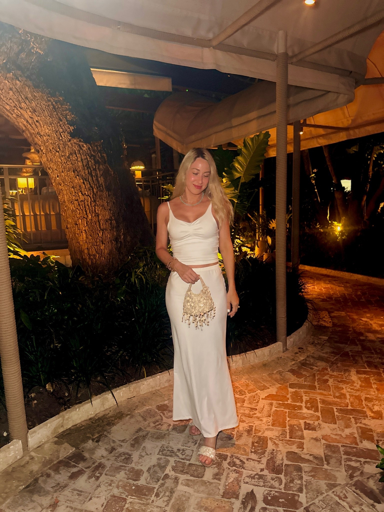 The matching set is so soft and simple to throw on. It comes in other solid colors and prints too! I wore the white on a trip before my wedding as a bride to be!

#LTKootd #LTKTravel #LTKWedding
