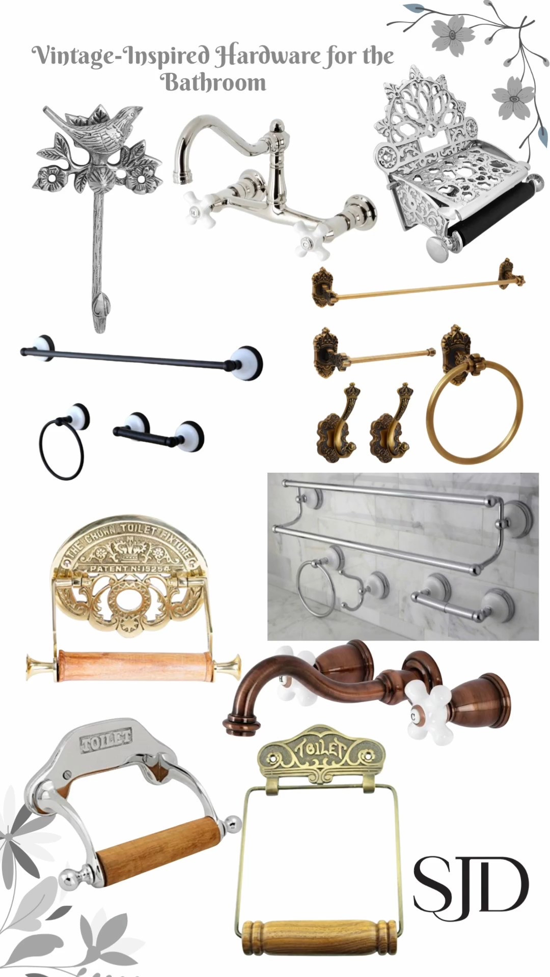 Channeling old-world charm with vintage-inspired bathroom hardware ✨ Details to elevate every bath. #vintagebathroom #bathhardware #bathroomdesign 

#LTKHome