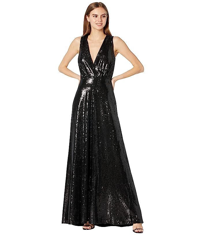 Halston Harlan Folded Drape Gown | Zappos