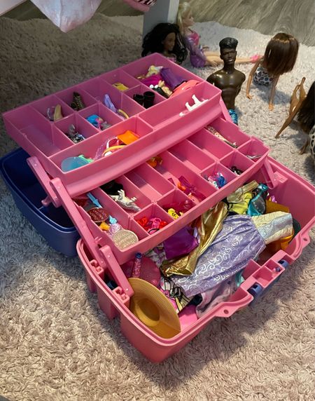 Barbie storage! Yea this is a tackle box but it is the best option we’ve found for storing all the little Barbie accessories. Linked it plus a few others. #barbiestorage #barbieaccessories 

#LTKFamily #LTKKids #LTKSaleAlert